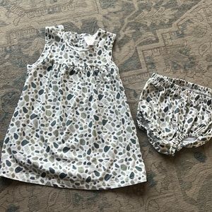 Velvet Fawn dress with bloomers